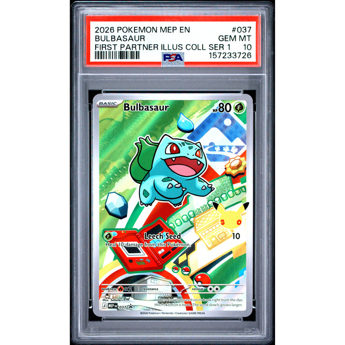Pokémon TCG: Bulbasaur #037 PSA 10-157233726