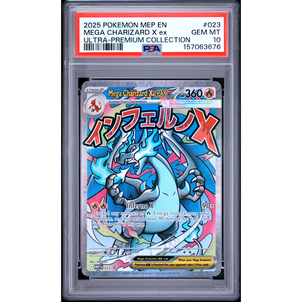 Pokémon TCG: Mega Charizard X Ex #023 PSA 10 - Mega Evolution Promo