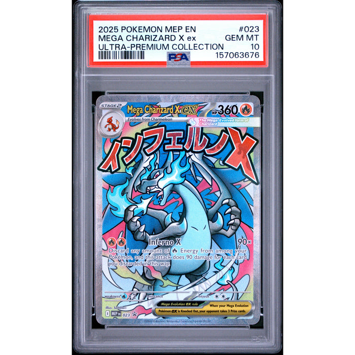Pokémon TCG: Mega Charizard X Ex #023 PSA 10-157063676