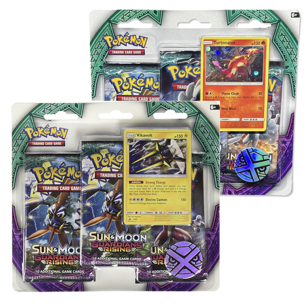 Pokémon TCG: Guardians Rising 3-pack Blister (Sun & Moon)