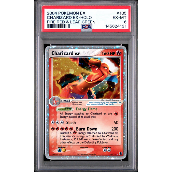 Pokémon TCG: Charizard Ex #105 PSA 6 Holo - Fire Red & Leaf Green-145624131