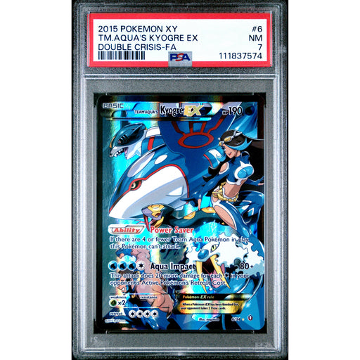 Pokémon TCG: Team Aqua's Kyogre Ex #6 PSA 7 - Double Crisis-111837574