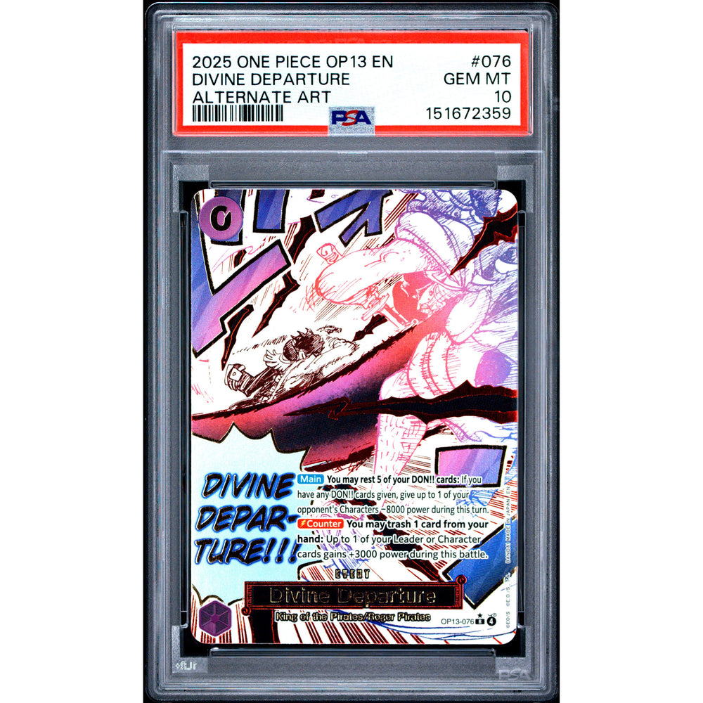 One Piece TCG: Divine Departure #076 PSA 10