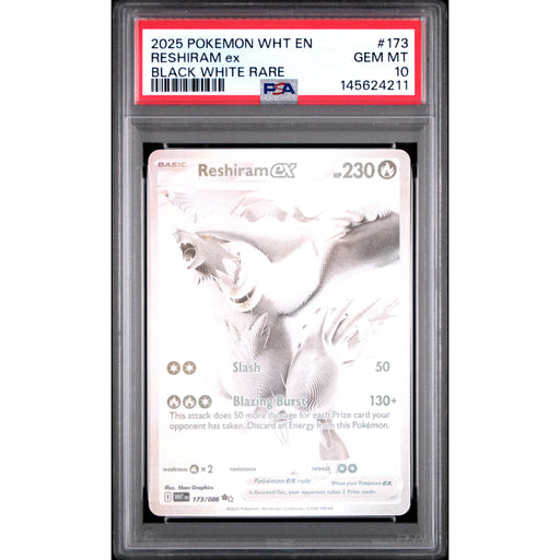 Pokémon TCG: Reshiram Ex #173 PSA 10 - White Flare-145624211