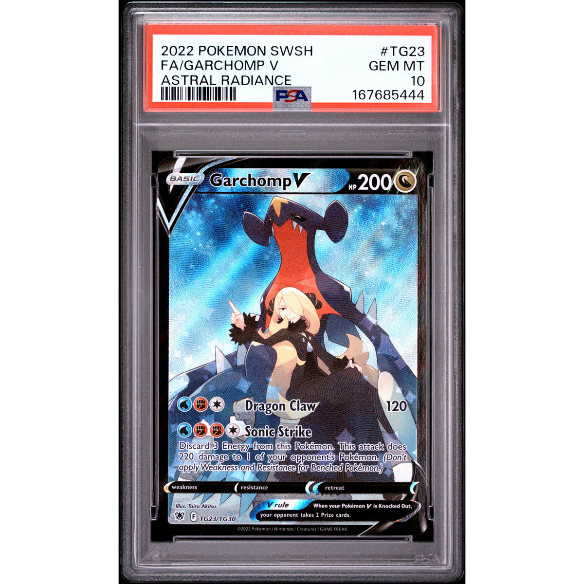 Pokémon TCG: Garchomp V #TG23 PSA 10-167685444