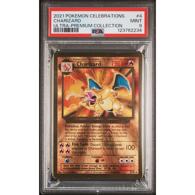 Pokémon TCG: Charizard #4 PSA 9-123762234