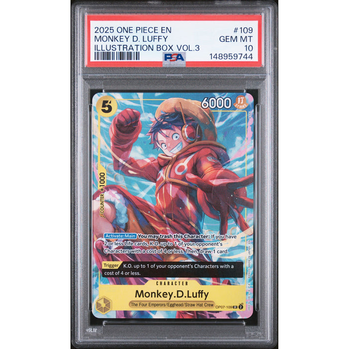 One Piece TCG: Monkey D. Luffy #109 PSA 10-148959744