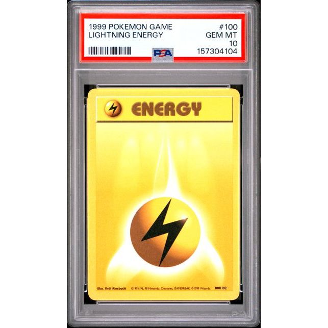 Pokémon TCG: blixtenergi #100 PSA 10 - bas
