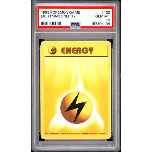 Pokémon TCG: Lightning Energy #100 PSA 10-157304104