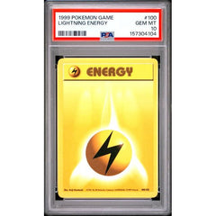 Pokémon TCG: Lightning Energy #100 PSA 10 - Base
