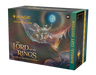 Experience the Magic: The Gathering - The Lord of the Rings Tales of Middle – Bundle: Gift Edition from Wizards of the Coast, featuring vibrant, mystical artwork of Gandalf wielding a staff and sword atop a majestic eagle. This striking collectible bundle is perfect for fans looking to immerse themselves in The Lord of the Rings Magic universe.