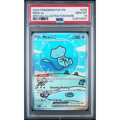 Pokémon TCG: Mew Ex #232 PSA 10 - Paldean Fates