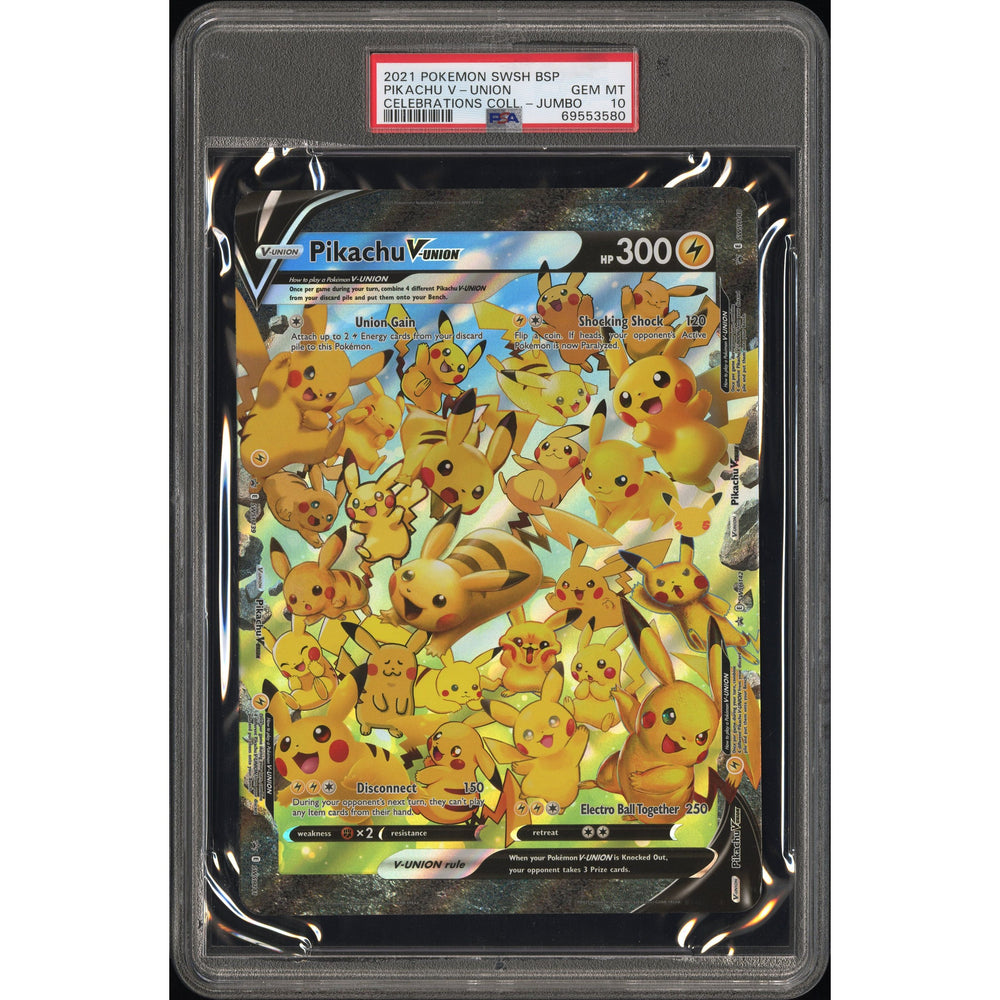 Pokémon TCG: Pikachu V-Union PSA 10 - Jumbo