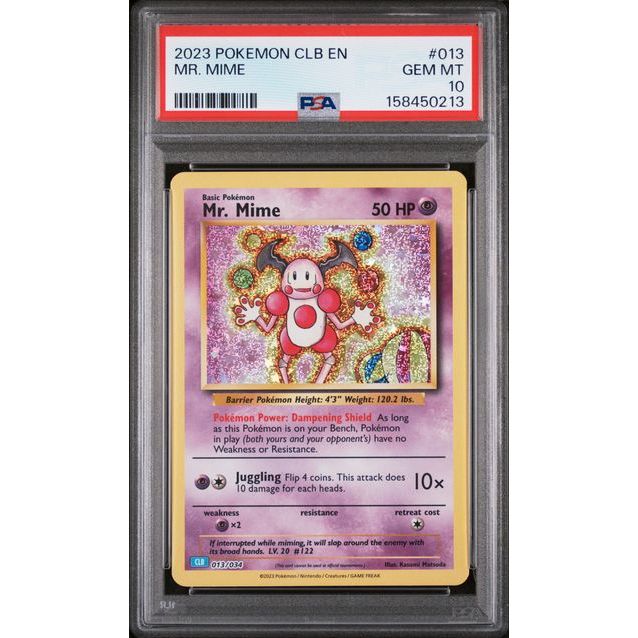 Pokémon TCG: Mr. Mime #013 PSA 10-158450213