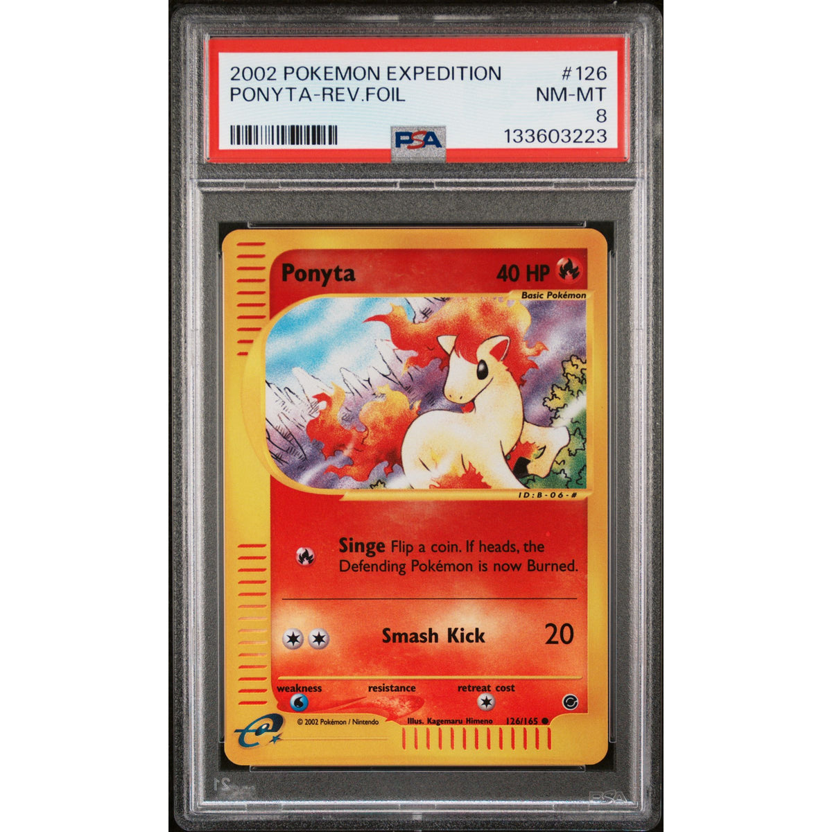 Pokémon TCG: Ponyta Reverse Holo #126 PSA 8-133603223