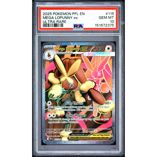 Pokémon TCG: Mega Lopunny Ex #115 PSA 10-151672375