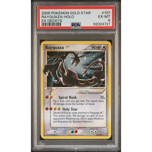 Pokémon TCG: Rayquaza Gold Star #107 PSA 6 - Deoxys-92024721