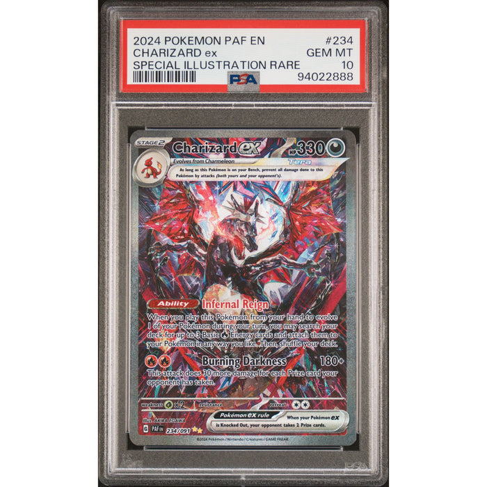 Pokémon TCG: Charizard Ex #234 PSA 10 - Paldean Fates-94022888