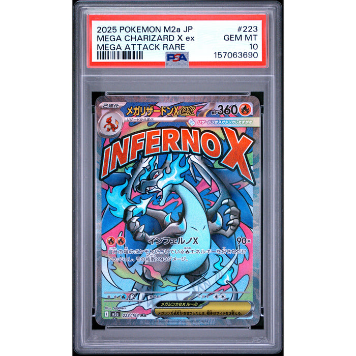 Pokémon TCG: Mega Charizard X Ex #223 PSA 10-157063690
