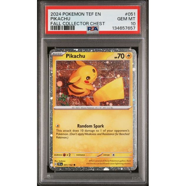 Pokémon TCG: Pikachu #051 PSA 10 - Temporal Forces