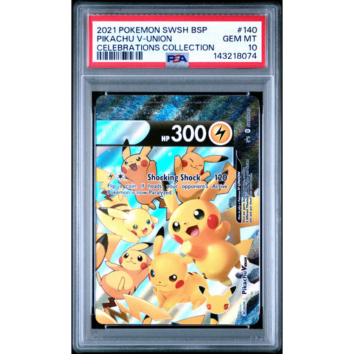 Pokémon TCG: Pikachu V-Union #140 PSA 10 - Sword & Shield Black Star Promo-143218074