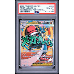 Pokémon TCG: Mega Lucario Ex #033 PSA 10 - Mega Evolution Promo