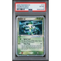 Pokémon TCG: Celebi Ex #117 PSA 6 Holo - Unseen Forces