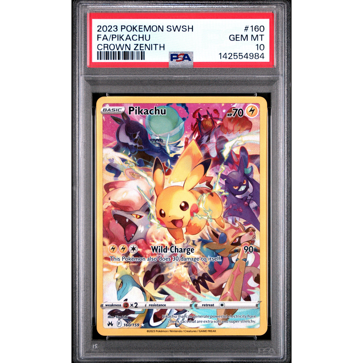 Pokémon TCG: Pikachu #160 PSA 10-142554984
