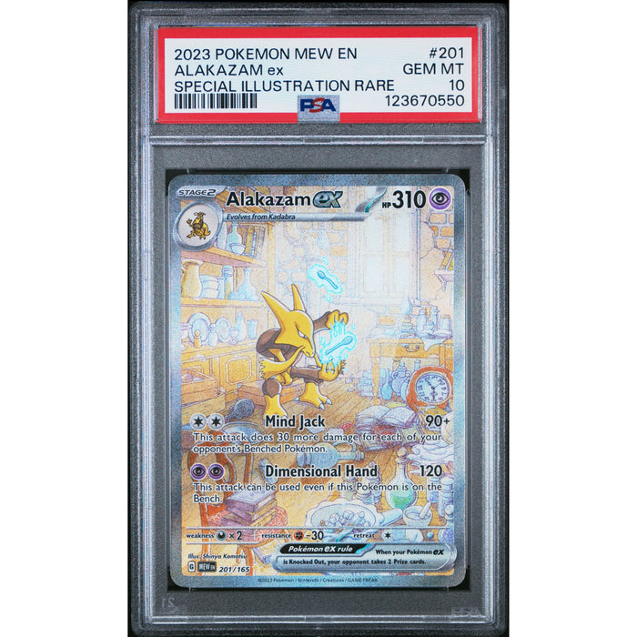Pokémon TCG: Alakazam Ex #201 PSA 10 - 151-123670550