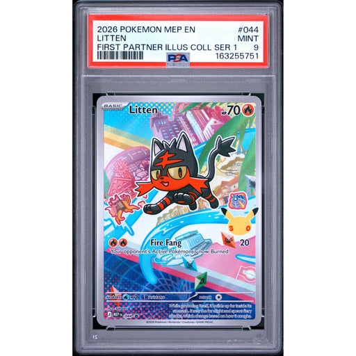 Pokémon TCG: Litten #044 PSA 9-163255751