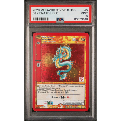 Meta Zoo TCG: Sky Snake #5 PSA 9 Holo-83593618