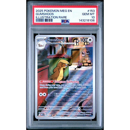 Pokémon TCG: Gumshoos #153 PSA 10 - Mega Evolution-143218106