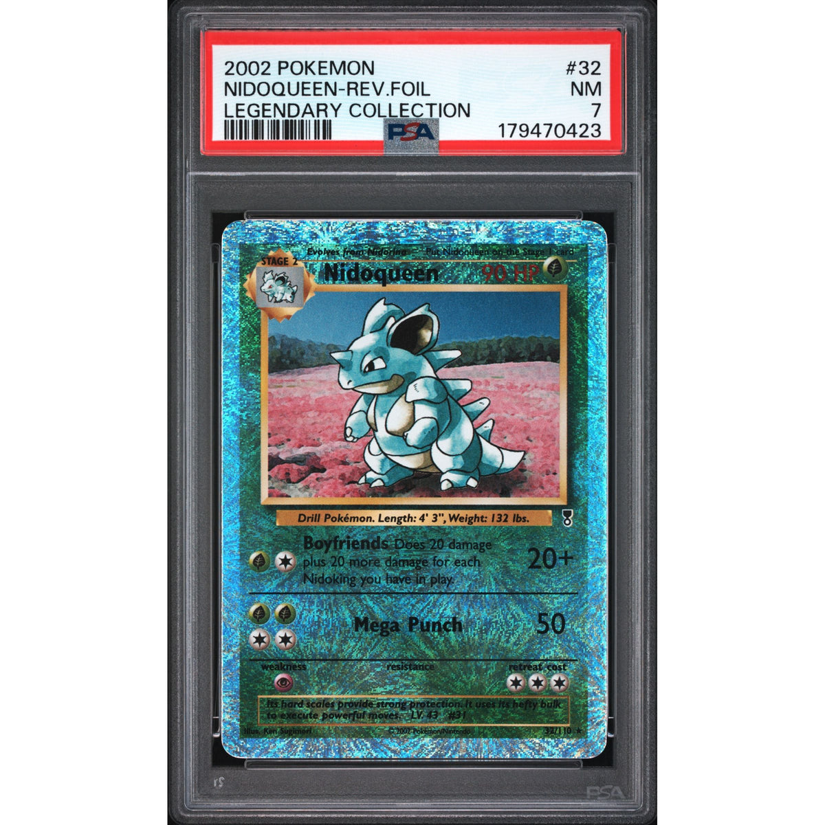 Pokémon TCG: Nidoqueen Reverse Holo #32 PSA 7-179470423