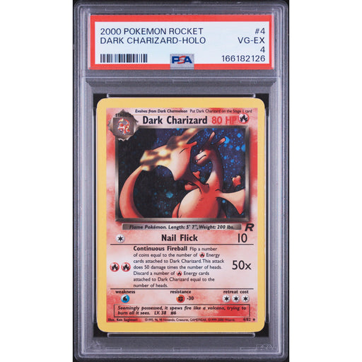 Pokémon TCG: Dark Charizard Holo #4 PSA 4-166182126