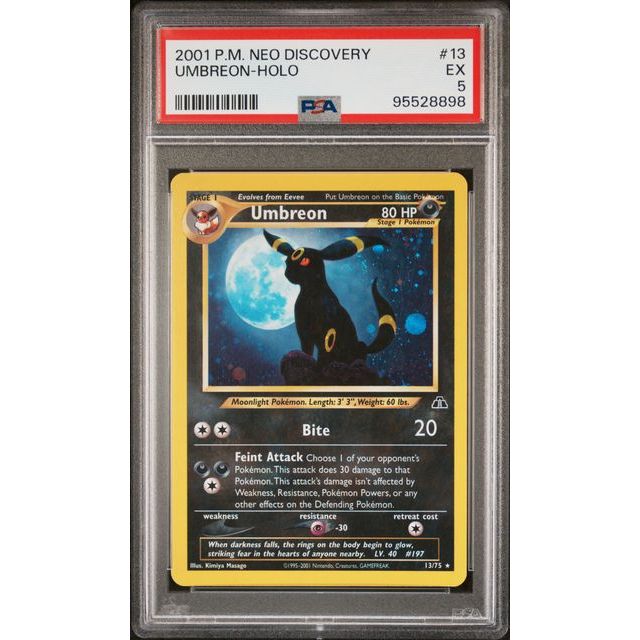 Pokémon TCG: Umbreon Holo #13 PSA 5-95528898