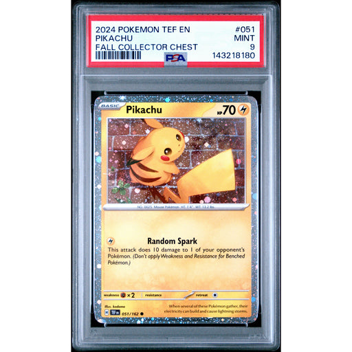 Pokémon TCG: Pikachu #051 PSA 9 - Temporal Forces-143218180