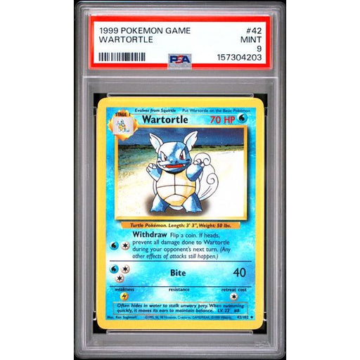 Pokémon TCG: Wartortle #42 PSA 9-157304203