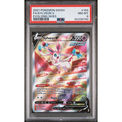 Pokémon TCG: Sylveon V #184 PSA 8 - Evolving Skies