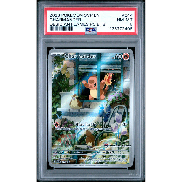 Pokémon TCG: Charmander #044 PSA 8 - Pokemon Center-135772405