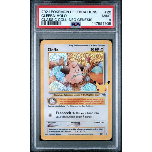 Pokémon TCG: Cleffa #20 PSA 9 - Celebrations-147597905