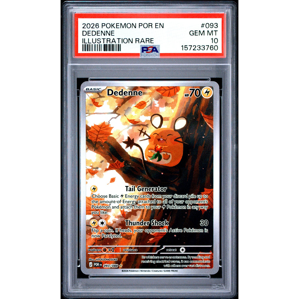 Pokémon TCG: Dedenne #093 PSA 10