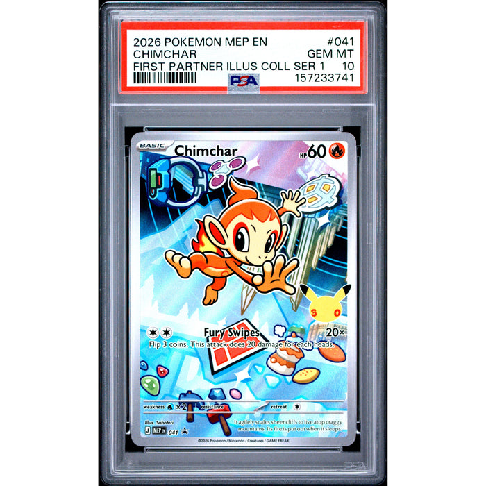 Pokémon TCG: Chimchar #041 PSA 10-157233741