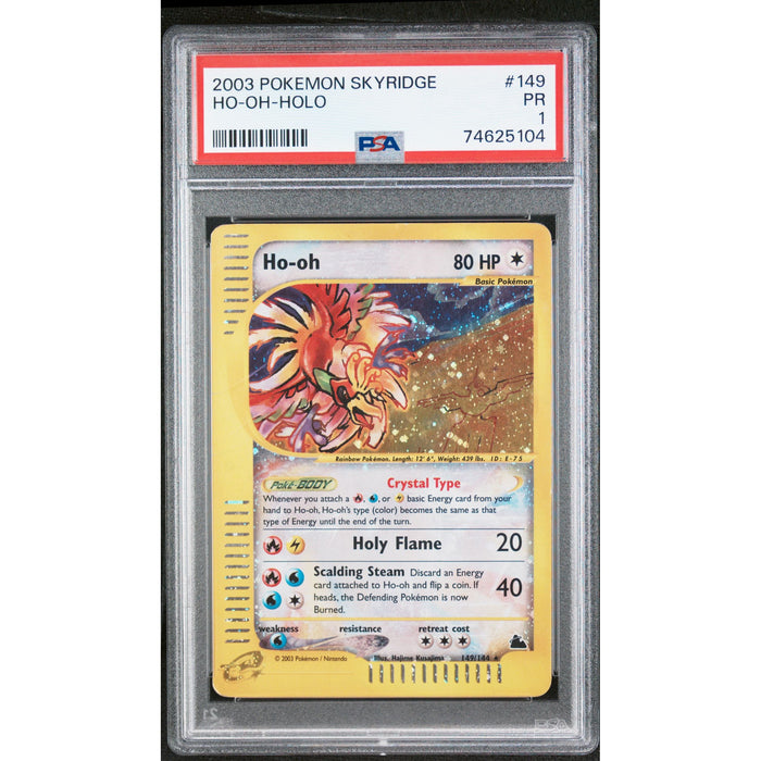 Pokémon TCG: Ho-Oh #149 PSA 1 Holo - Skyridge-74625104
