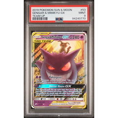 Pokémon TCG: Gengar & Mimikyu Gx 53 PSA 9 - Team Up
