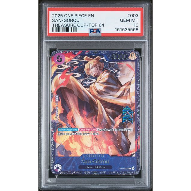 One Piece TCG: San-Gorou #003 PSA 10-161635568