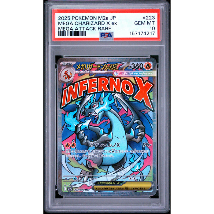 Pokémon TCG: Mega Charizard X Ex #223 PSA 10-157174217