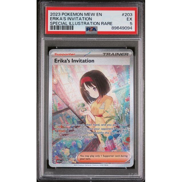 Pokémon TCG: Erika's Invitation #203 PSA 5-89649094