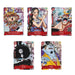 Five trading cards from the One Piece Card Game: Premium Card Collection 25th Edition Japansk featuring characters Tony Tony Chopper, Nico Robin, Franky, Brook, and Jinbe.