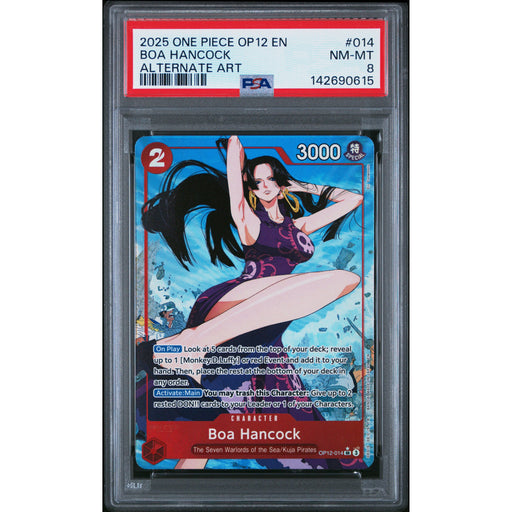 One Piece TCG: Boa Hancock #014 PSA 8-142690615