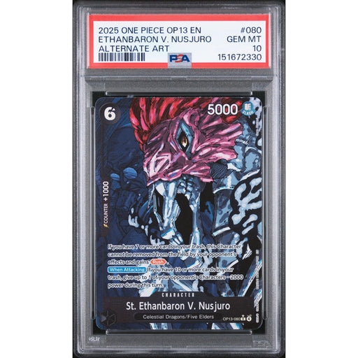 One Piece TCG: Ethanbaron V. Nusjuro #080 PSA 10-151672330